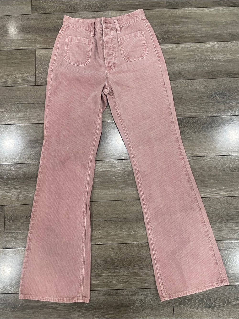PacSun Dusty Rose High-Rise Flare Jeans